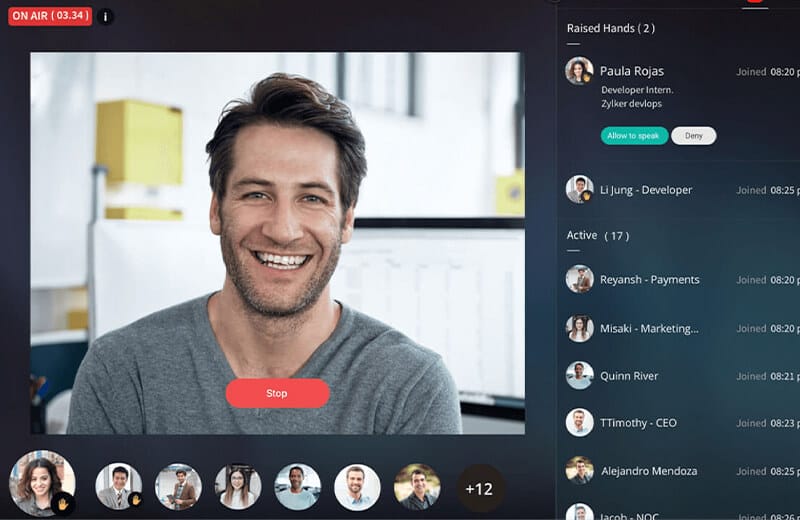 workplace communication with Zoho Cliq